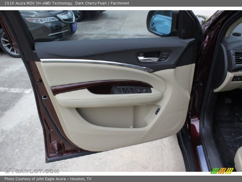 Dark Cherry Pearl / Parchment 2016 Acura MDX SH-AWD Technology