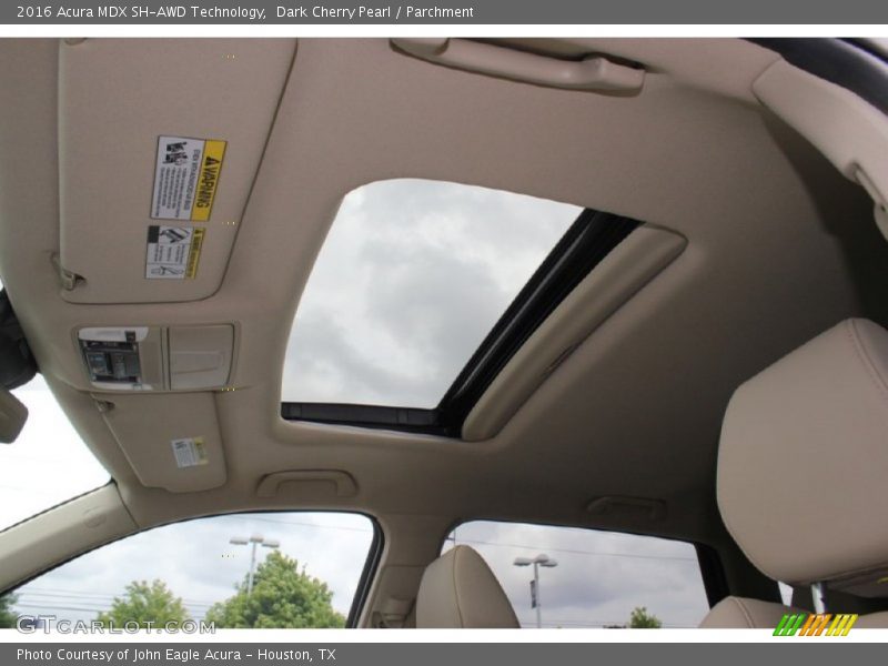 Dark Cherry Pearl / Parchment 2016 Acura MDX SH-AWD Technology