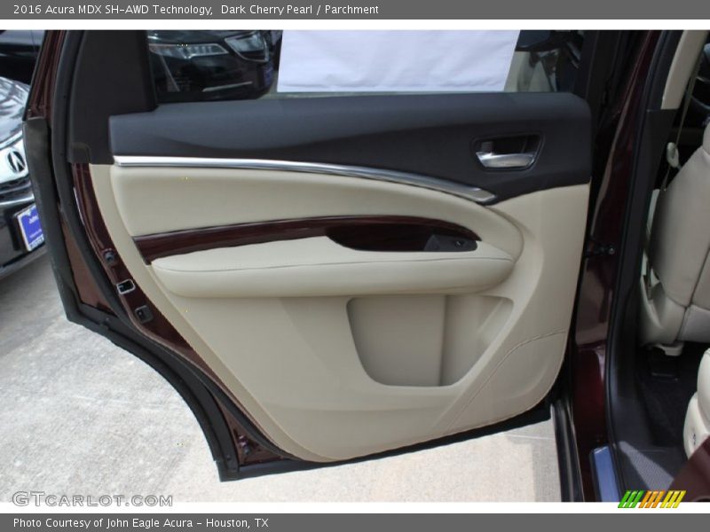 Dark Cherry Pearl / Parchment 2016 Acura MDX SH-AWD Technology
