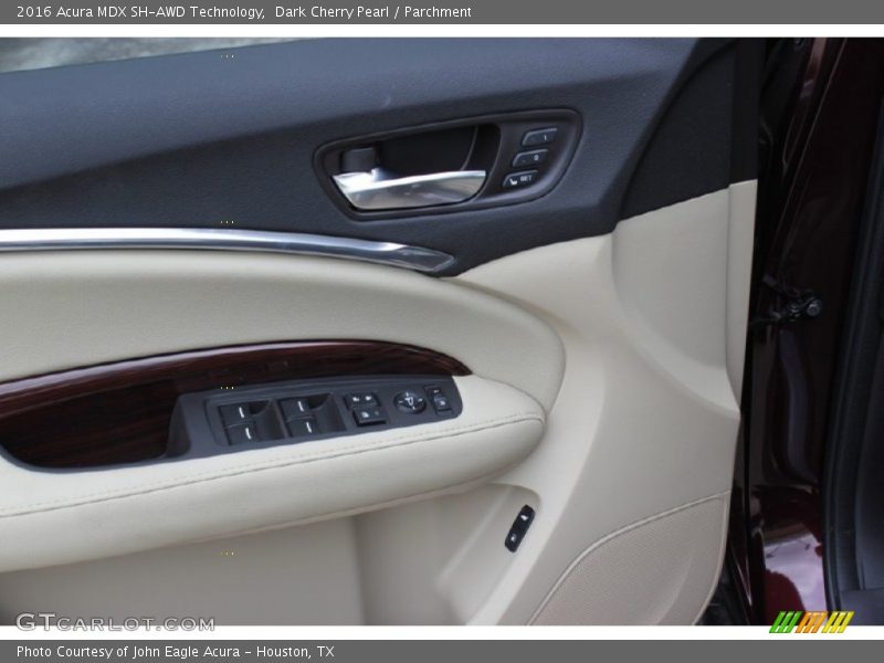 Dark Cherry Pearl / Parchment 2016 Acura MDX SH-AWD Technology