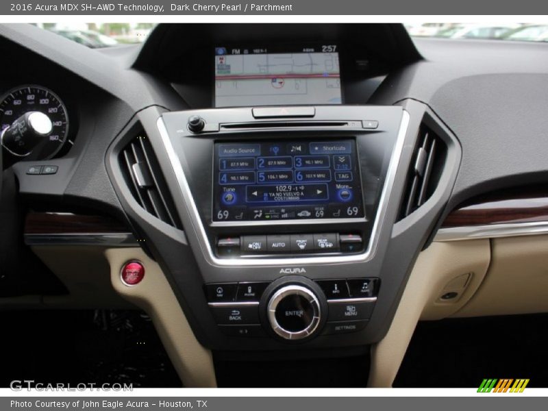 Dark Cherry Pearl / Parchment 2016 Acura MDX SH-AWD Technology