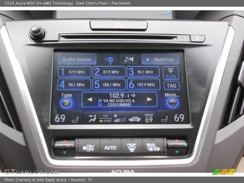 Dark Cherry Pearl / Parchment 2016 Acura MDX SH-AWD Technology