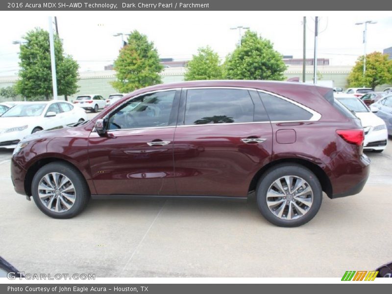 Dark Cherry Pearl / Parchment 2016 Acura MDX SH-AWD Technology
