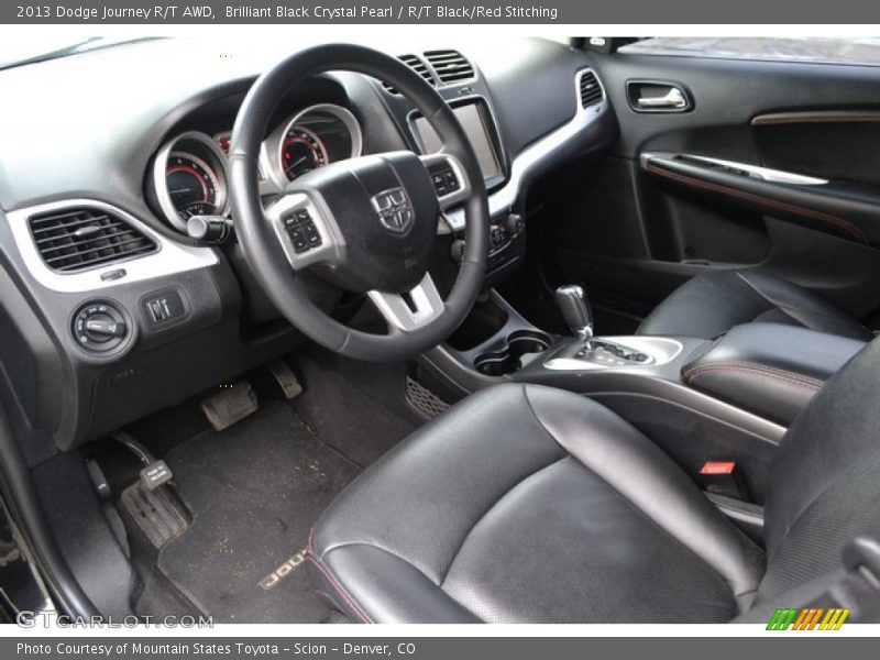 R/T Black/Red Stitching Interior - 2013 Journey R/T AWD 