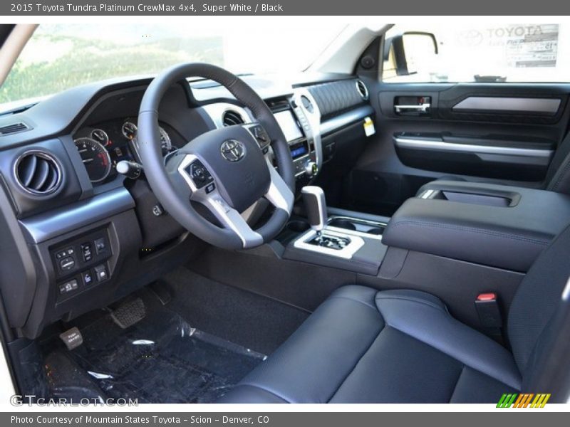 Super White / Black 2015 Toyota Tundra Platinum CrewMax 4x4