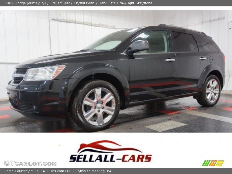 Brilliant Black Crystal Pearl / Dark Slate Gray/Light Graystone 2009 Dodge Journey R/T