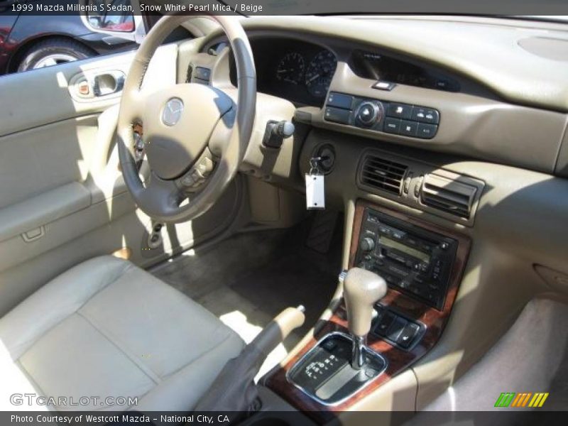 Snow White Pearl Mica / Beige 1999 Mazda Millenia S Sedan