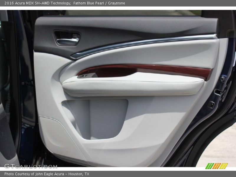 Fathom Blue Pearl / Graystone 2016 Acura MDX SH-AWD Technology