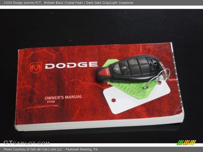 Brilliant Black Crystal Pearl / Dark Slate Gray/Light Graystone 2009 Dodge Journey R/T