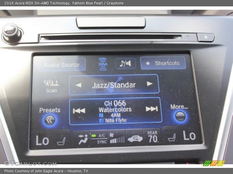 Fathom Blue Pearl / Graystone 2016 Acura MDX SH-AWD Technology