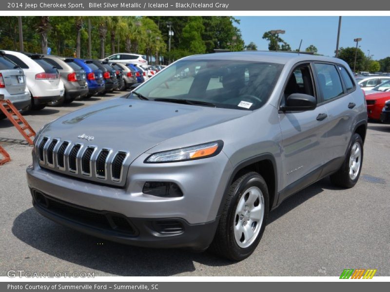 Billet Silver Metallic / Iceland - Black/Iceland Gray 2014 Jeep Cherokee Sport