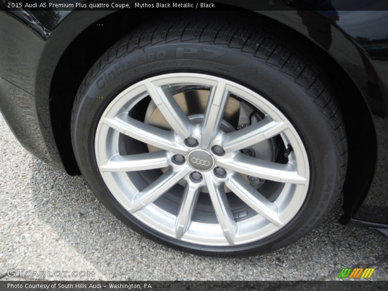 Mythos Black Metallic / Black 2015 Audi A5 Premium Plus quattro Coupe
