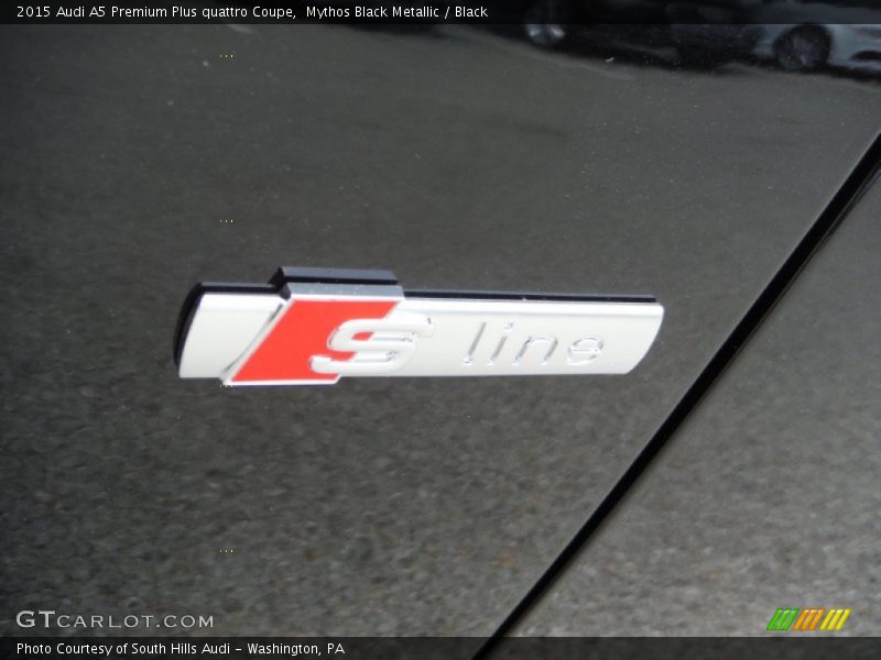 Mythos Black Metallic / Black 2015 Audi A5 Premium Plus quattro Coupe