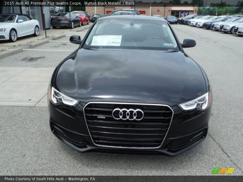 Mythos Black Metallic / Black 2015 Audi A5 Premium Plus quattro Coupe