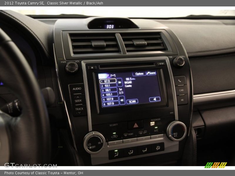 Classic Silver Metallic / Black/Ash 2012 Toyota Camry SE