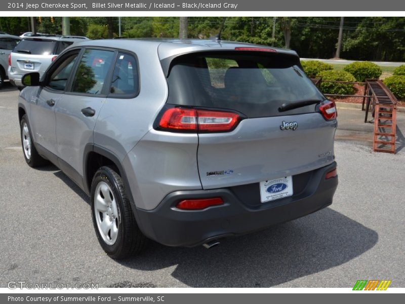 Billet Silver Metallic / Iceland - Black/Iceland Gray 2014 Jeep Cherokee Sport