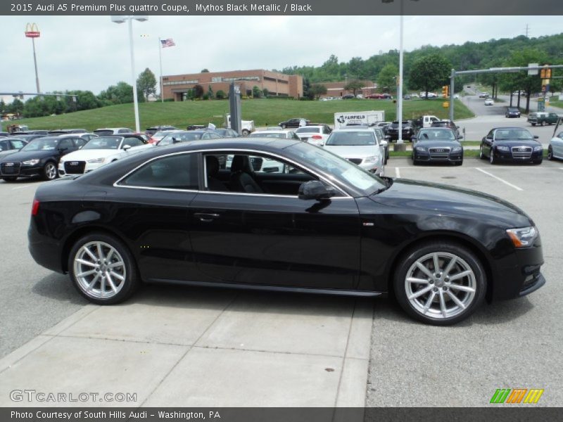 Mythos Black Metallic / Black 2015 Audi A5 Premium Plus quattro Coupe