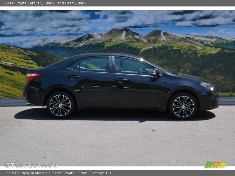 Black Sand Pearl / Black 2014 Toyota Corolla S