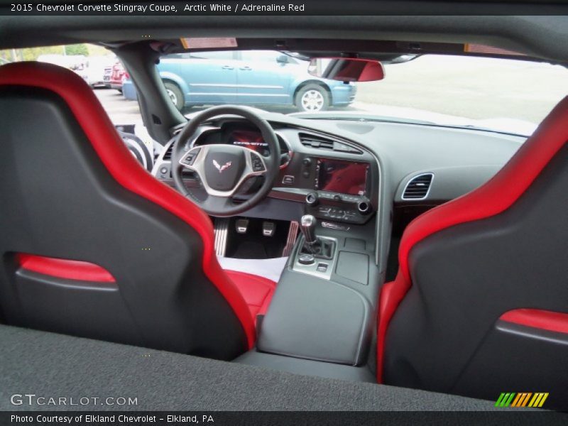 Arctic White / Adrenaline Red 2015 Chevrolet Corvette Stingray Coupe