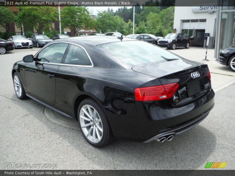 Mythos Black Metallic / Black 2015 Audi A5 Premium Plus quattro Coupe