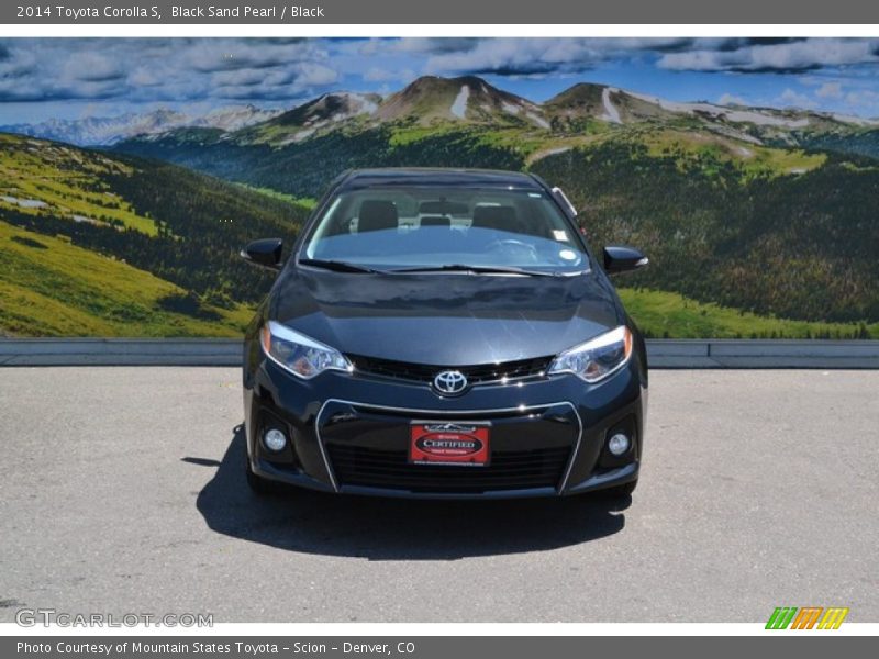 Black Sand Pearl / Black 2014 Toyota Corolla S