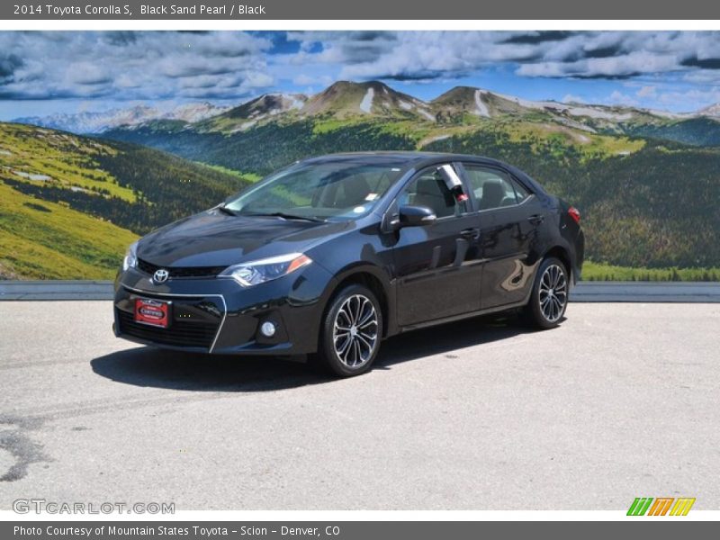 Black Sand Pearl / Black 2014 Toyota Corolla S