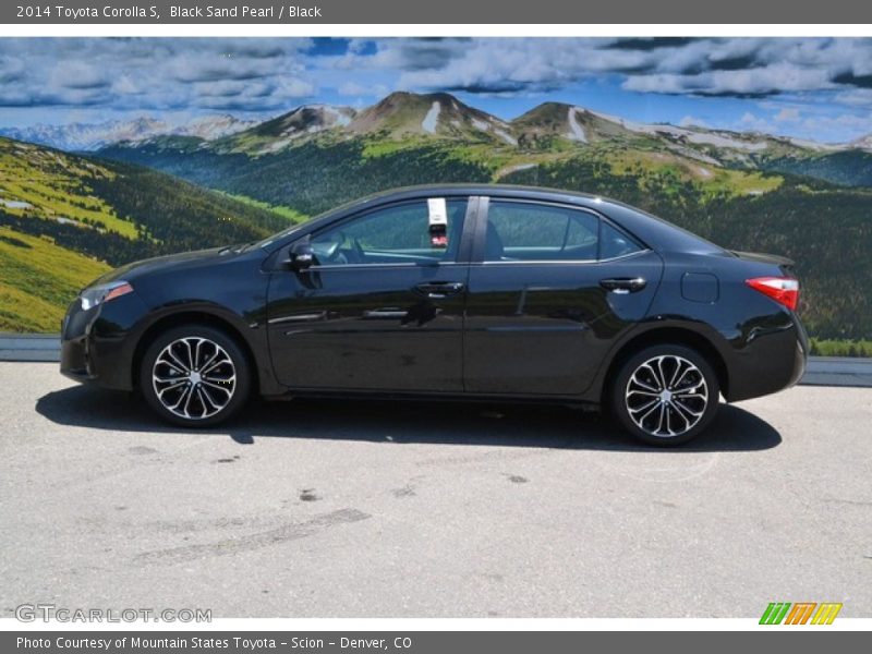 Black Sand Pearl / Black 2014 Toyota Corolla S