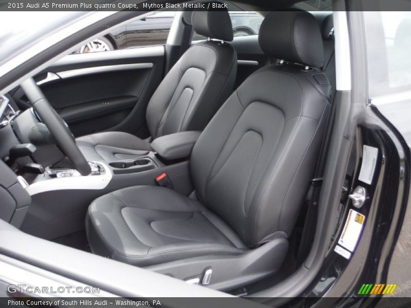 Mythos Black Metallic / Black 2015 Audi A5 Premium Plus quattro Coupe