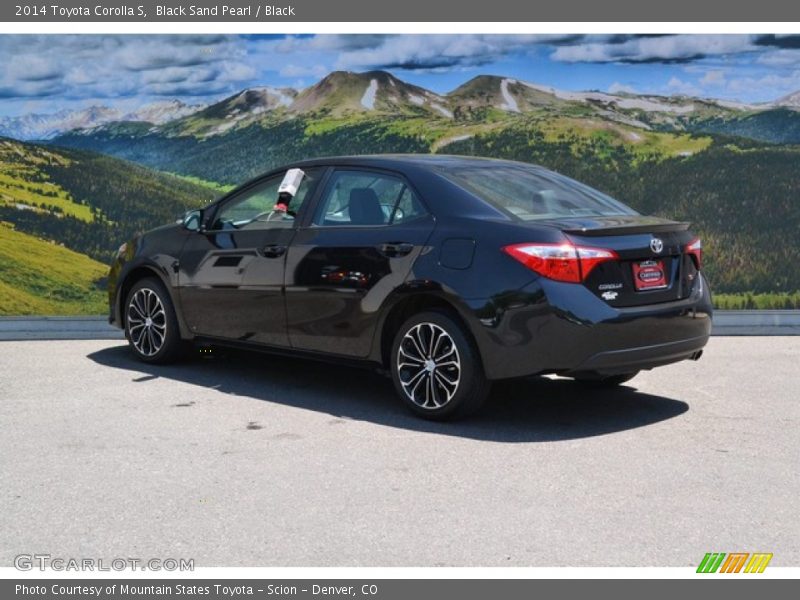 Black Sand Pearl / Black 2014 Toyota Corolla S