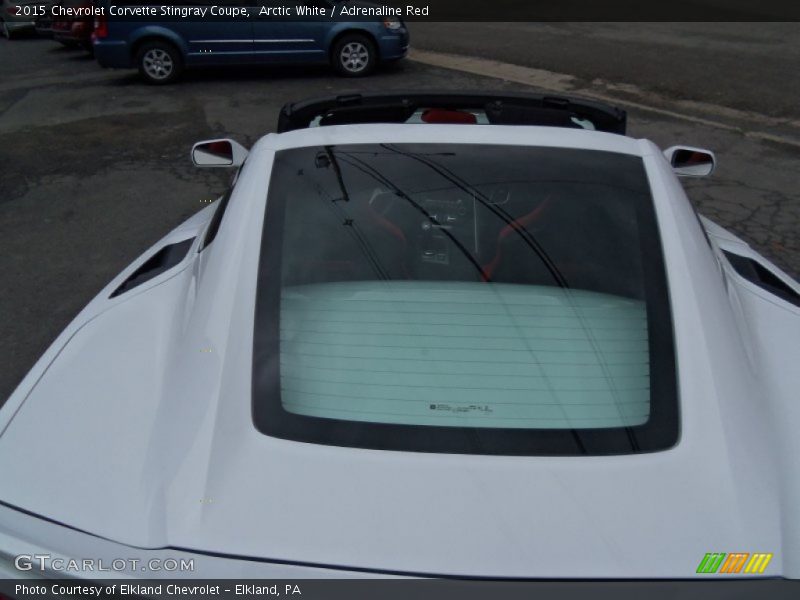 Arctic White / Adrenaline Red 2015 Chevrolet Corvette Stingray Coupe