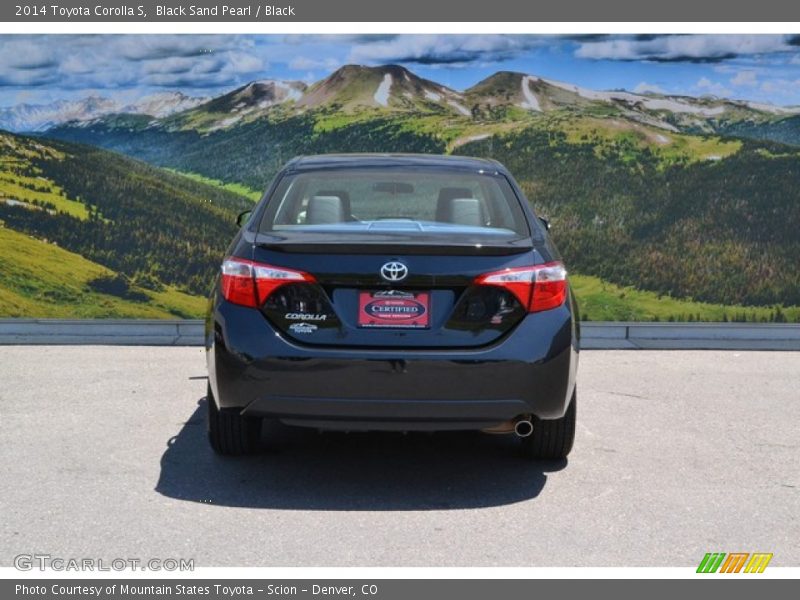 Black Sand Pearl / Black 2014 Toyota Corolla S
