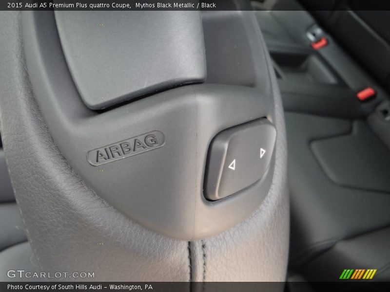 Mythos Black Metallic / Black 2015 Audi A5 Premium Plus quattro Coupe