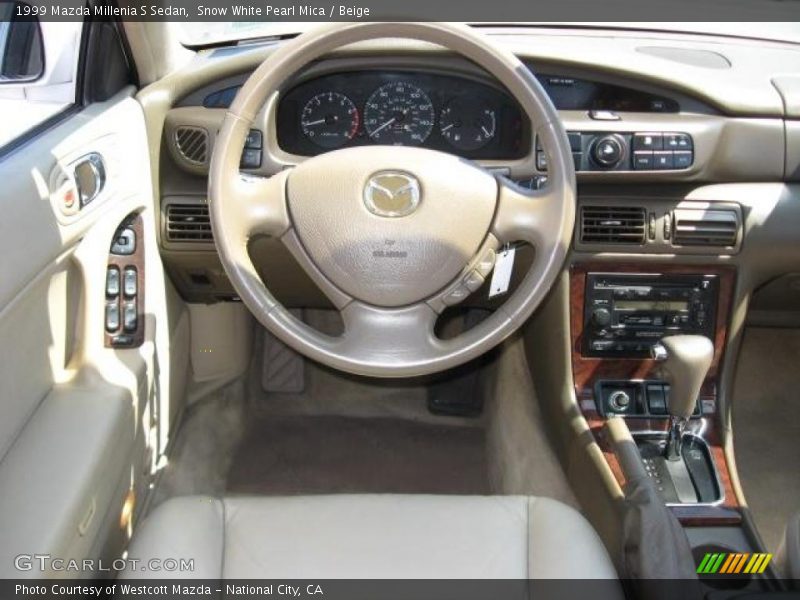 Snow White Pearl Mica / Beige 1999 Mazda Millenia S Sedan