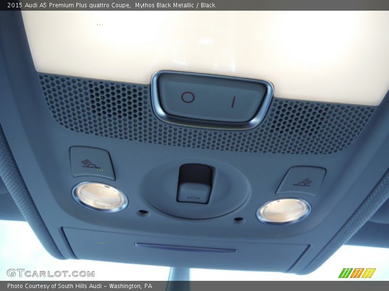 Mythos Black Metallic / Black 2015 Audi A5 Premium Plus quattro Coupe