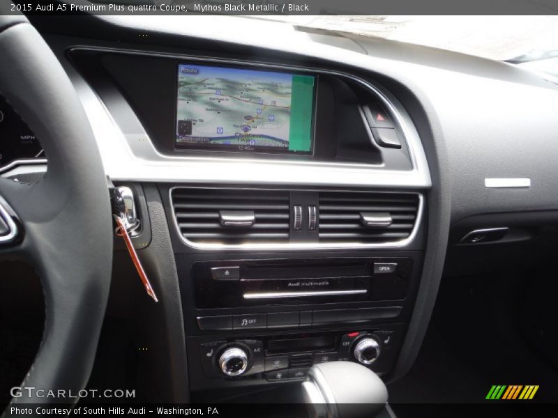 Mythos Black Metallic / Black 2015 Audi A5 Premium Plus quattro Coupe