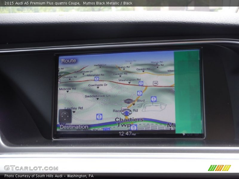 Mythos Black Metallic / Black 2015 Audi A5 Premium Plus quattro Coupe