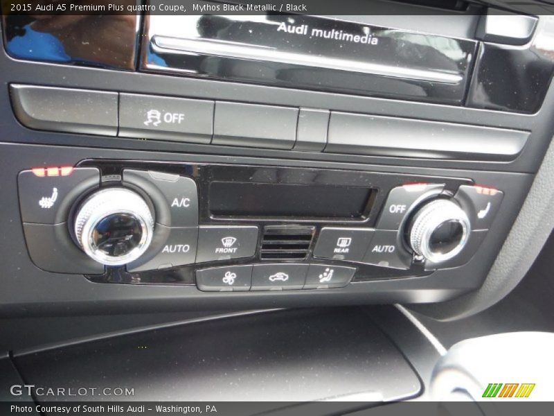 Mythos Black Metallic / Black 2015 Audi A5 Premium Plus quattro Coupe