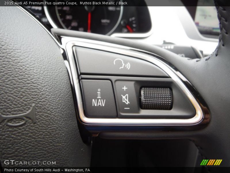 Mythos Black Metallic / Black 2015 Audi A5 Premium Plus quattro Coupe