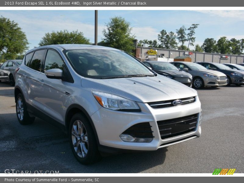 Ingot Silver Metallic / Charcoal Black 2013 Ford Escape SEL 1.6L EcoBoost 4WD