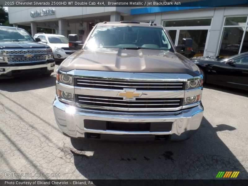 Brownstone Metallic / Jet Black/Dark Ash 2015 Chevrolet Silverado 2500HD WT Double Cab 4x4