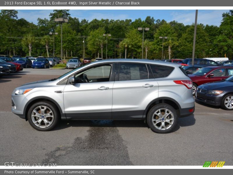 Ingot Silver Metallic / Charcoal Black 2013 Ford Escape SEL 1.6L EcoBoost 4WD