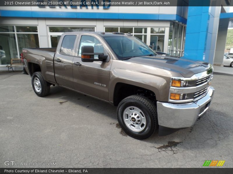 Brownstone Metallic / Jet Black/Dark Ash 2015 Chevrolet Silverado 2500HD WT Double Cab 4x4
