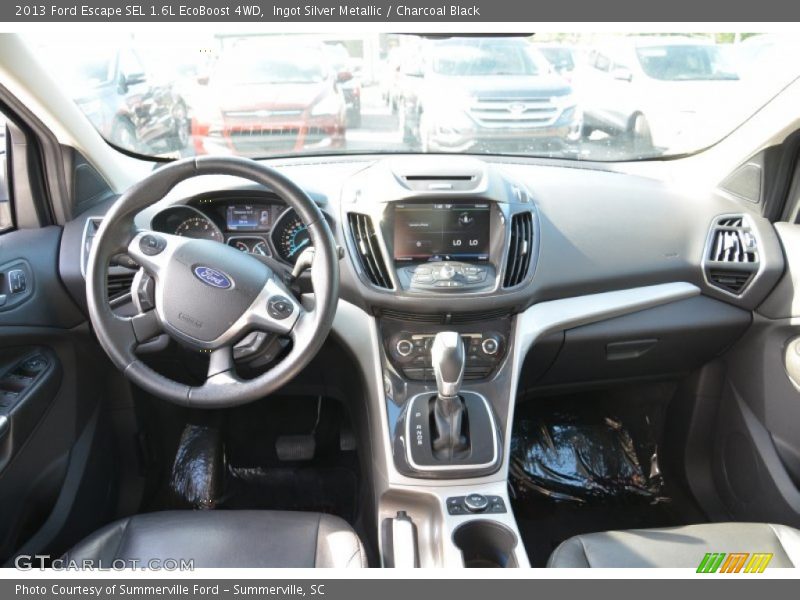 Ingot Silver Metallic / Charcoal Black 2013 Ford Escape SEL 1.6L EcoBoost 4WD