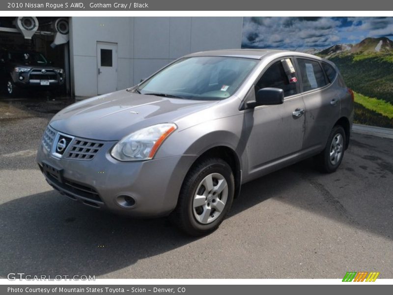 Gotham Gray / Black 2010 Nissan Rogue S AWD