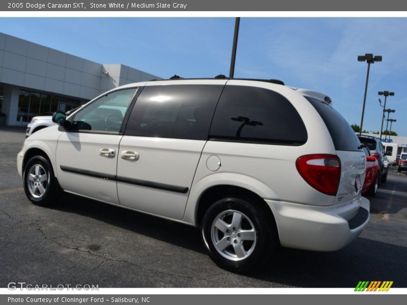 Stone White / Medium Slate Gray 2005 Dodge Caravan SXT