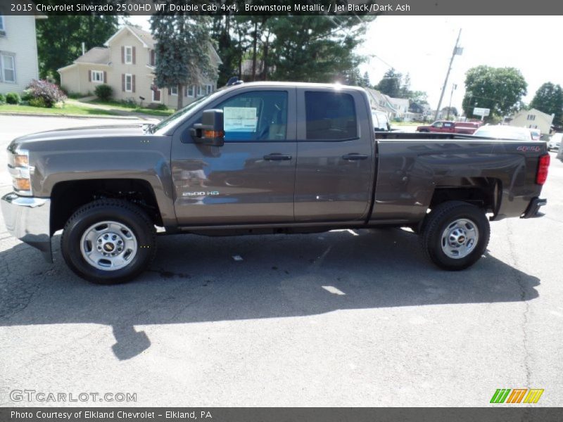 Brownstone Metallic / Jet Black/Dark Ash 2015 Chevrolet Silverado 2500HD WT Double Cab 4x4