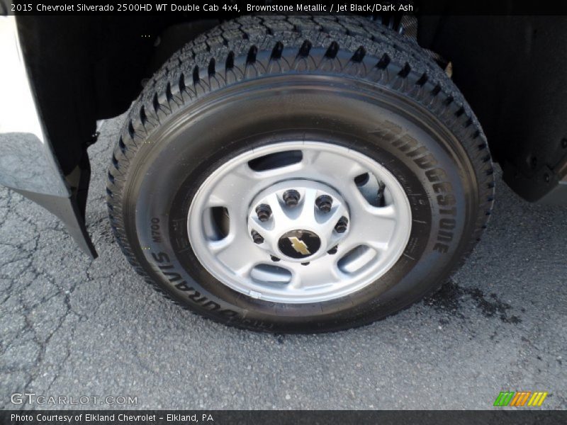 Brownstone Metallic / Jet Black/Dark Ash 2015 Chevrolet Silverado 2500HD WT Double Cab 4x4