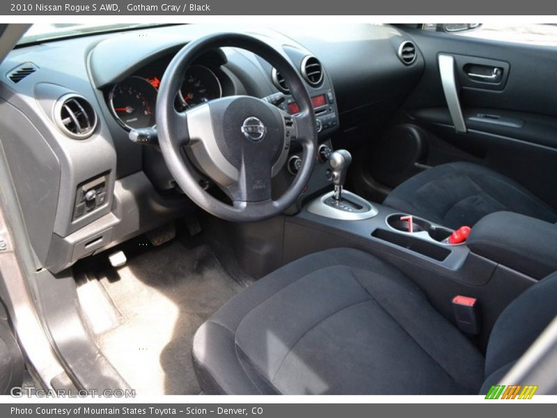 Gotham Gray / Black 2010 Nissan Rogue S AWD