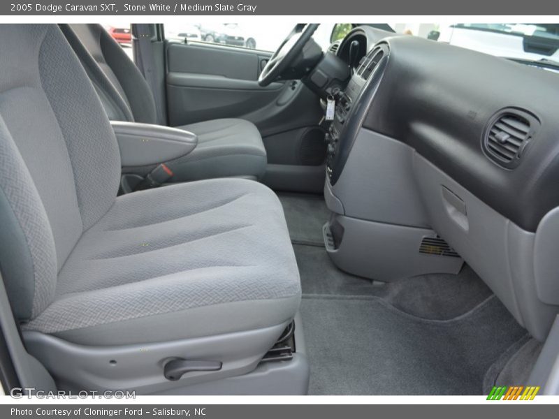 Stone White / Medium Slate Gray 2005 Dodge Caravan SXT