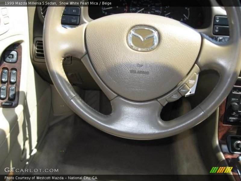 Snow White Pearl Mica / Beige 1999 Mazda Millenia S Sedan